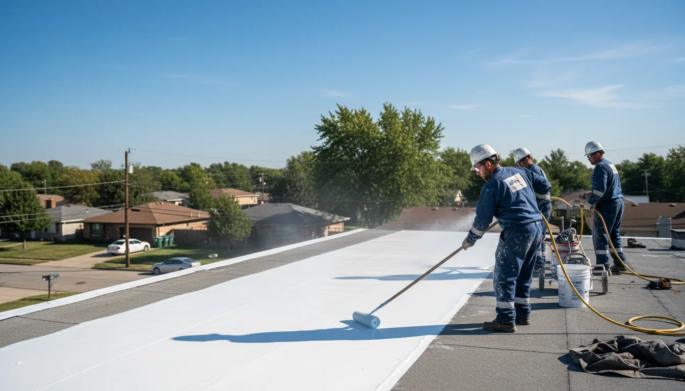 Commercial roof coating in Grass Lake, MI near me